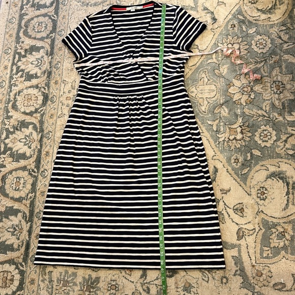 Blue & White Fit and Flair Dress - Picture 6 of 8